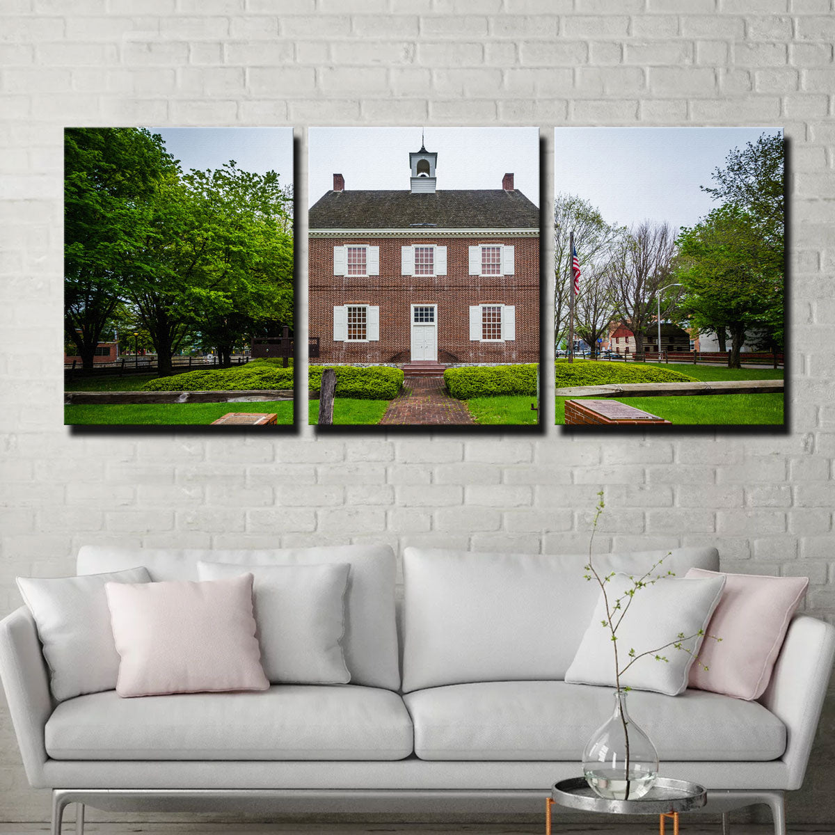 Stunning Colonial Courthouse Wall Art - Museum-Quality Canvas