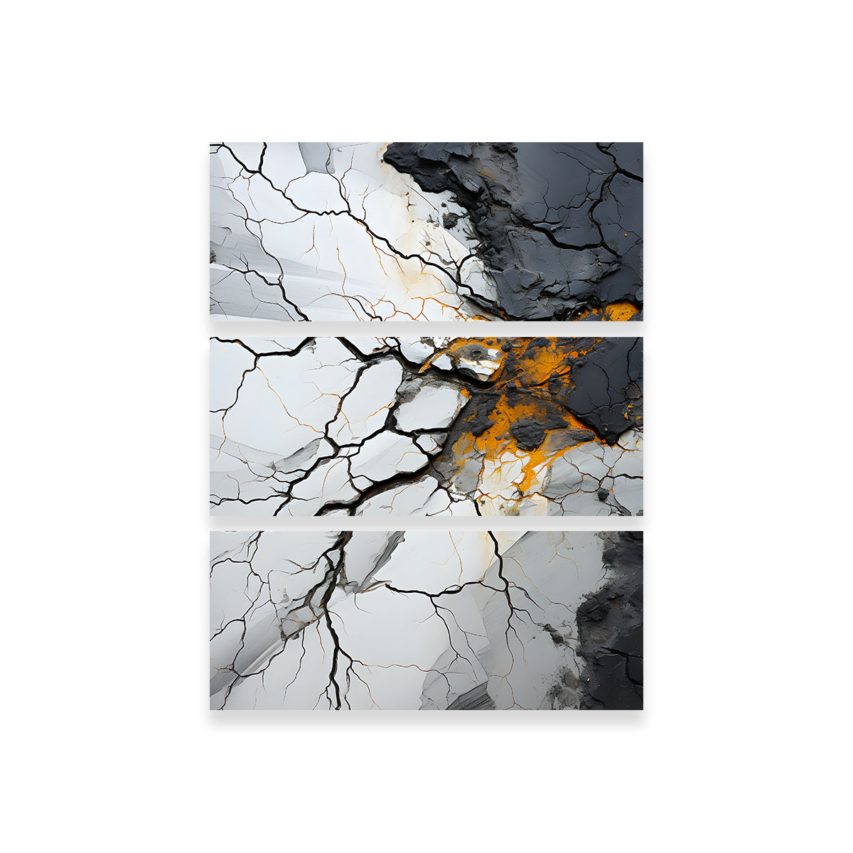 Stunning Abstract - Black Gold Shapes 15 Wall Art for Modern Interiors