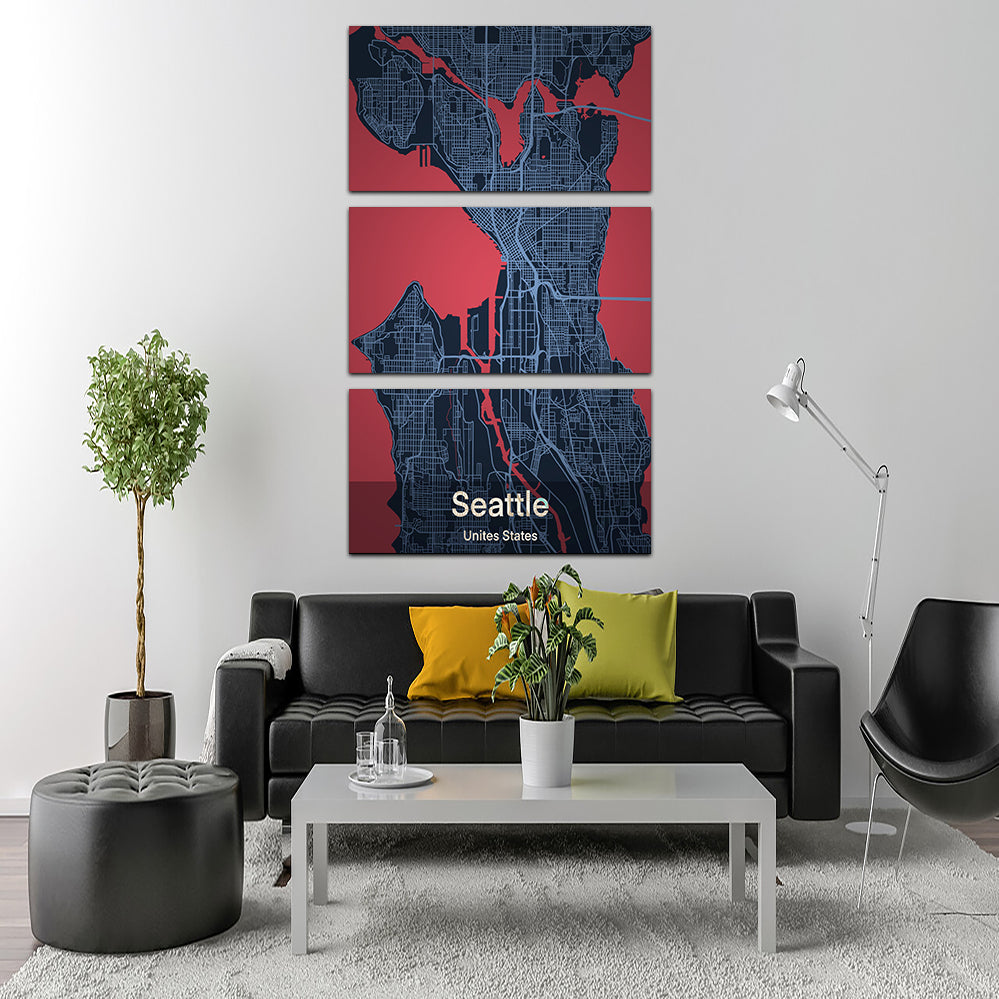Exquisite Seattle Wall Art by Tovu Yovi