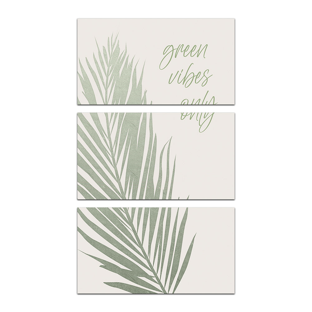 Eco - Friendly Green Vibes Only Wall Art by Melanie Viola