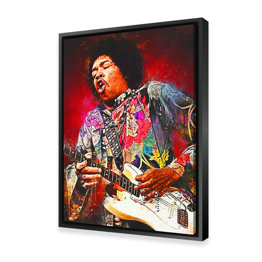Jimi Hendrix Iconic Rockin Wall Art - Ideal for Music Lovers