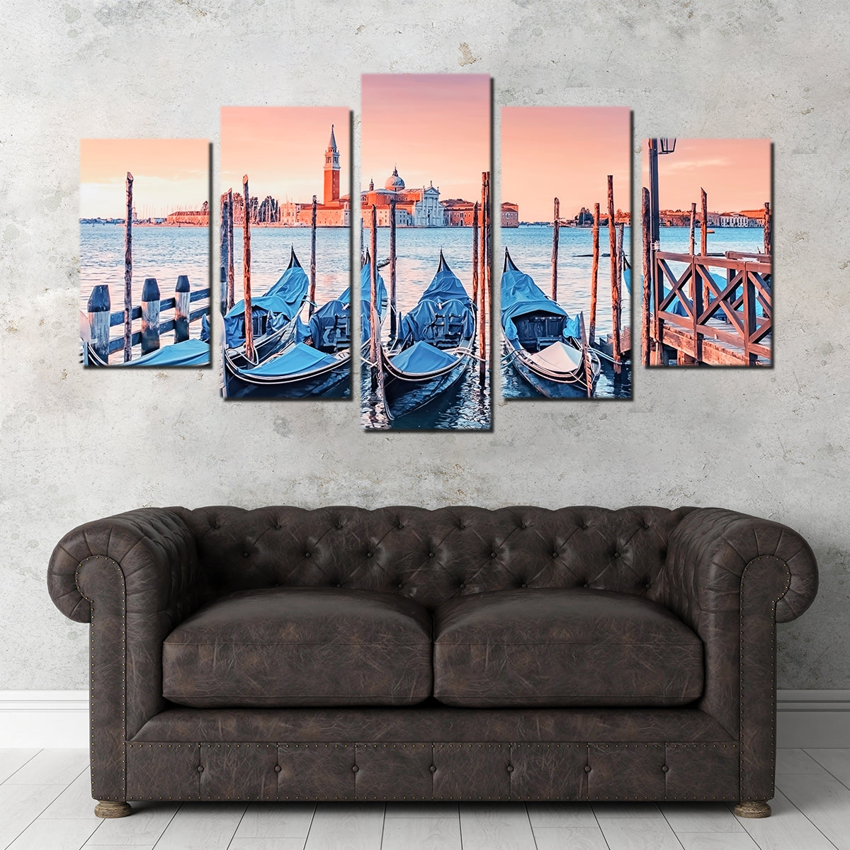 Stunning Gondolas In The Morning Wall Art for Your Home Decor