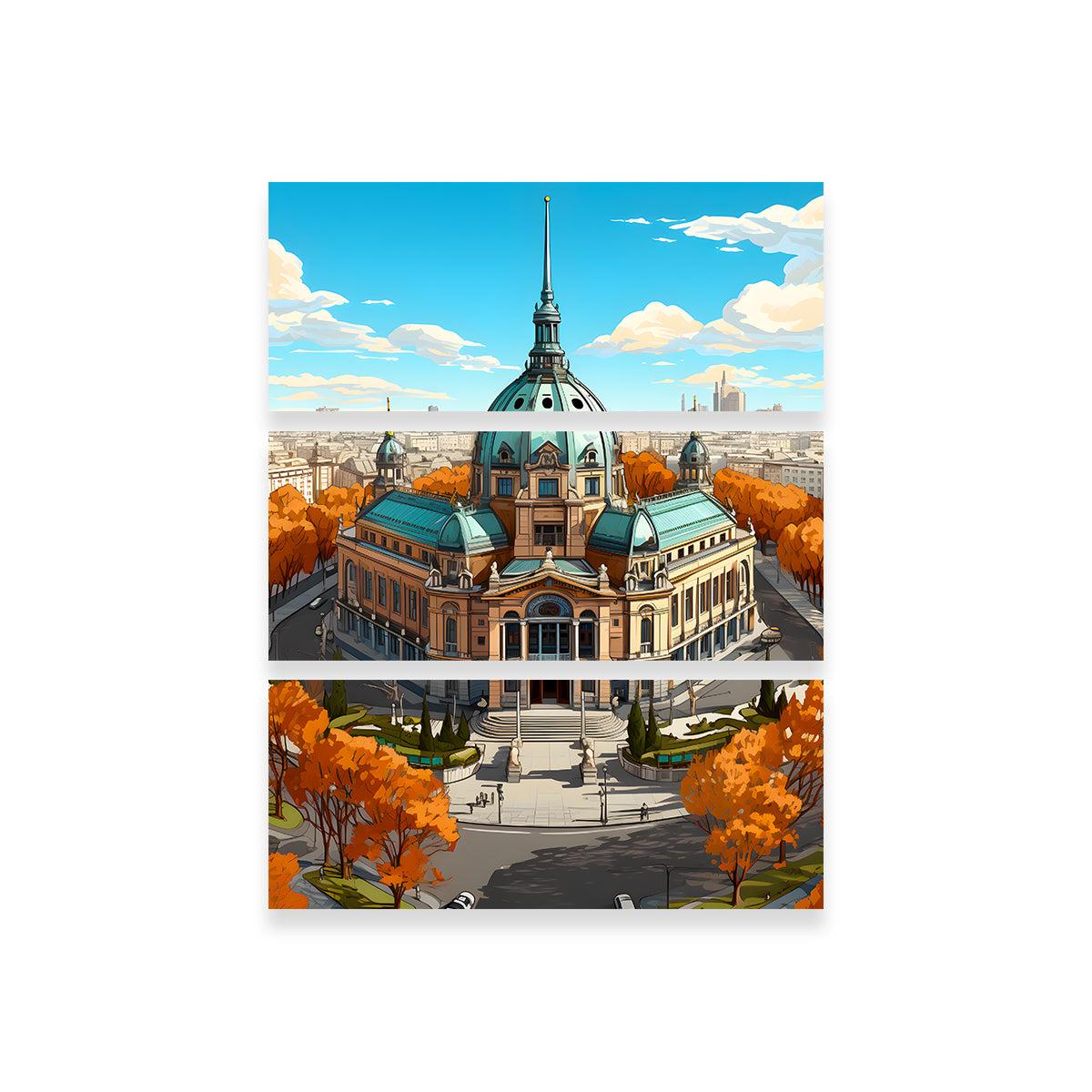 Exquisite Paris - Petit Palais Wall Art by Valth Graphics