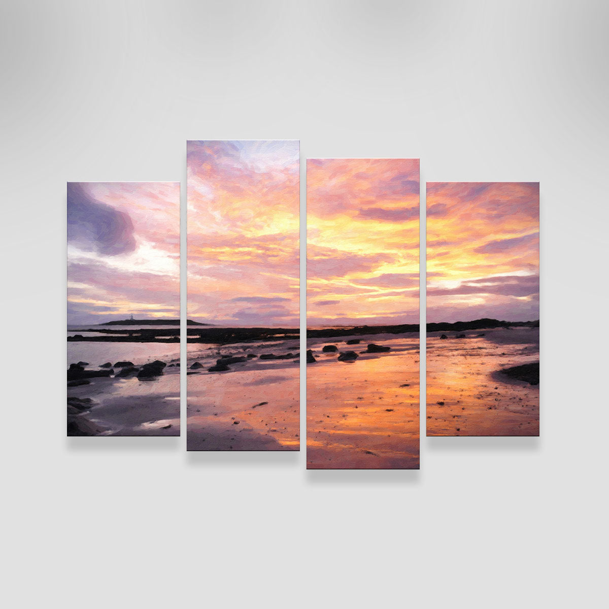 Stunning Soft Golden Sunrise Wall Art by Denise Dundon