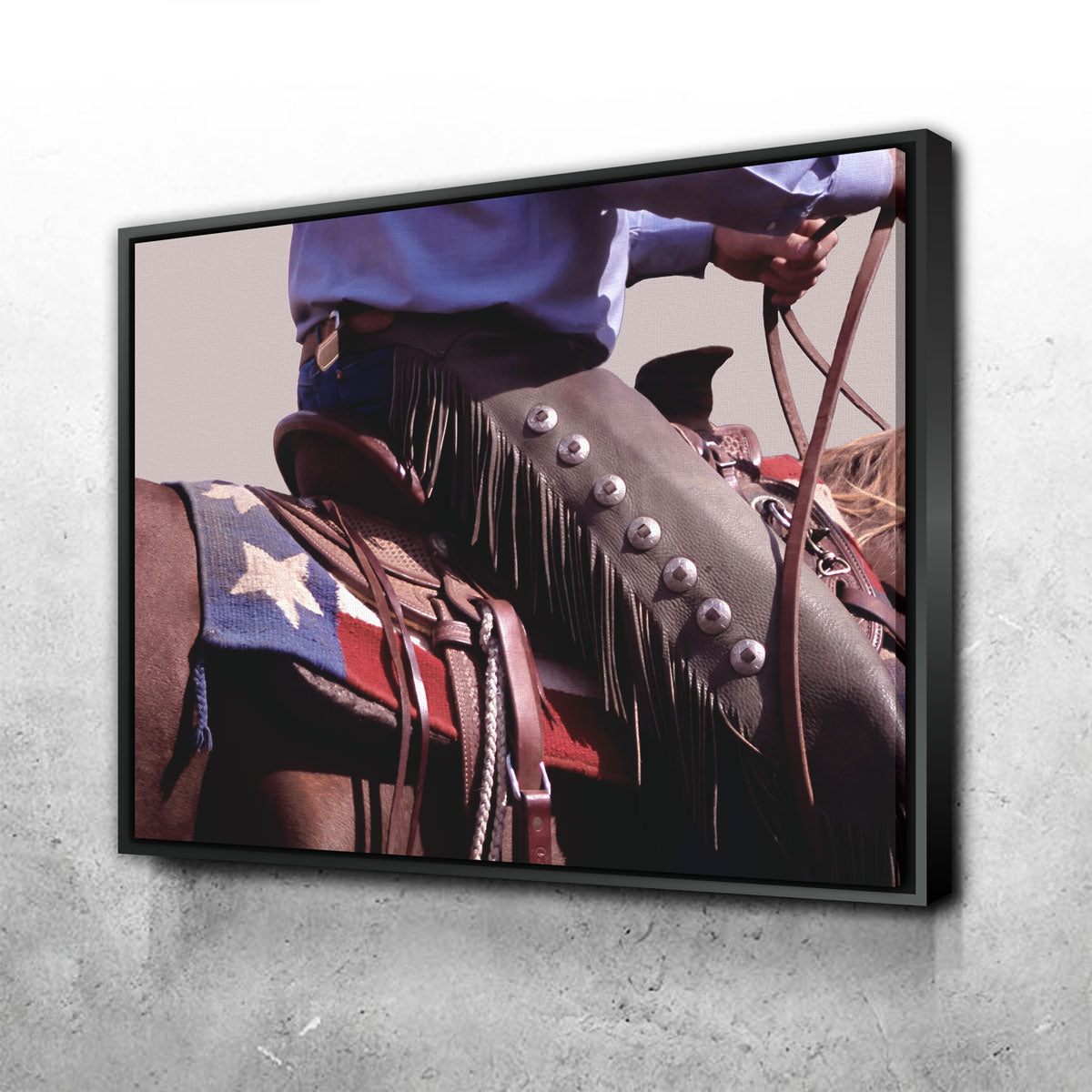 Authentic Texas Cowboy Wall Art for Rustic Decor