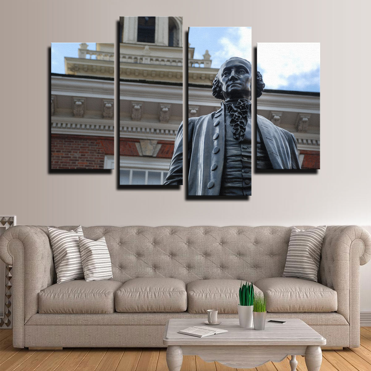Exquisite George Washington Independence Hall Wall Art for Your Home Decor