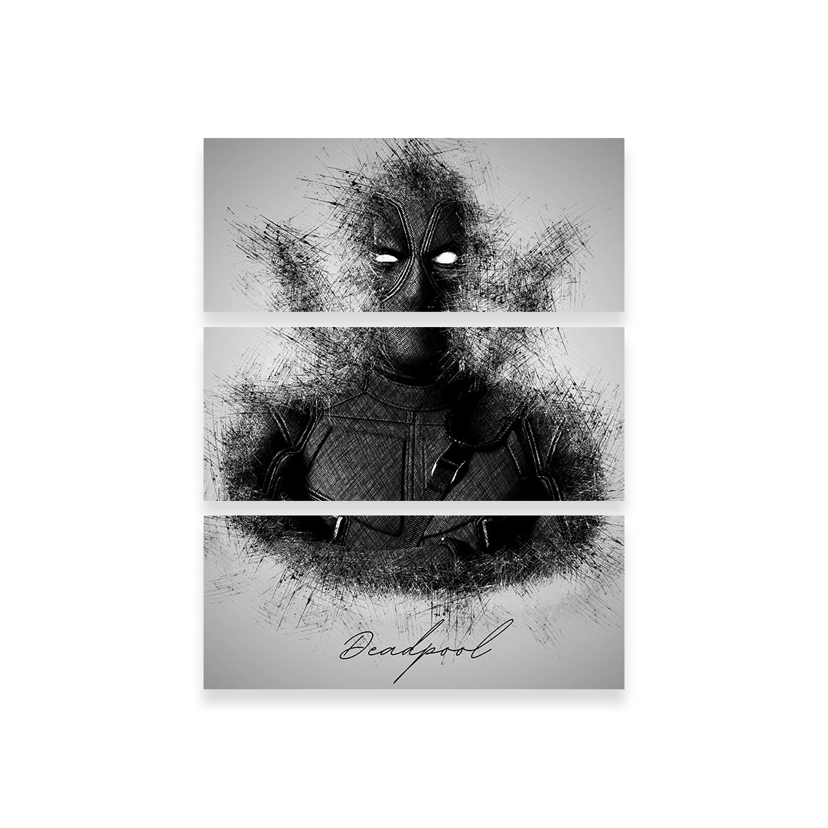 Stunning DeadPool Sketch Wall Art for Your Home Decor