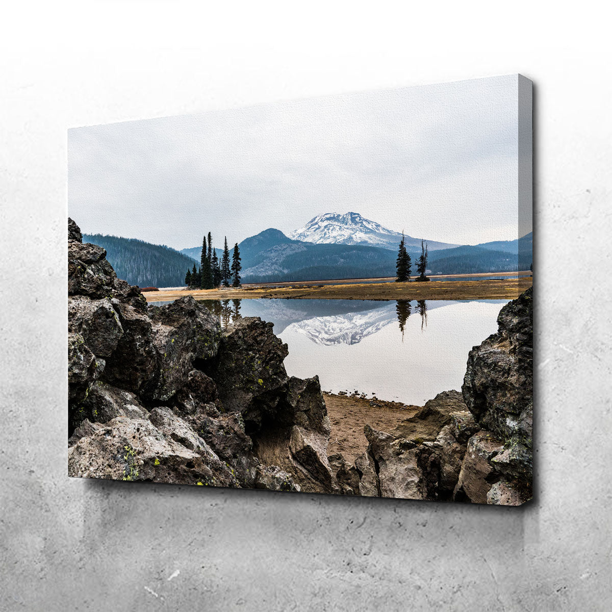 Breathtaking South Sister Mountain - Sparks Lake Wall Art for Your Home Decor