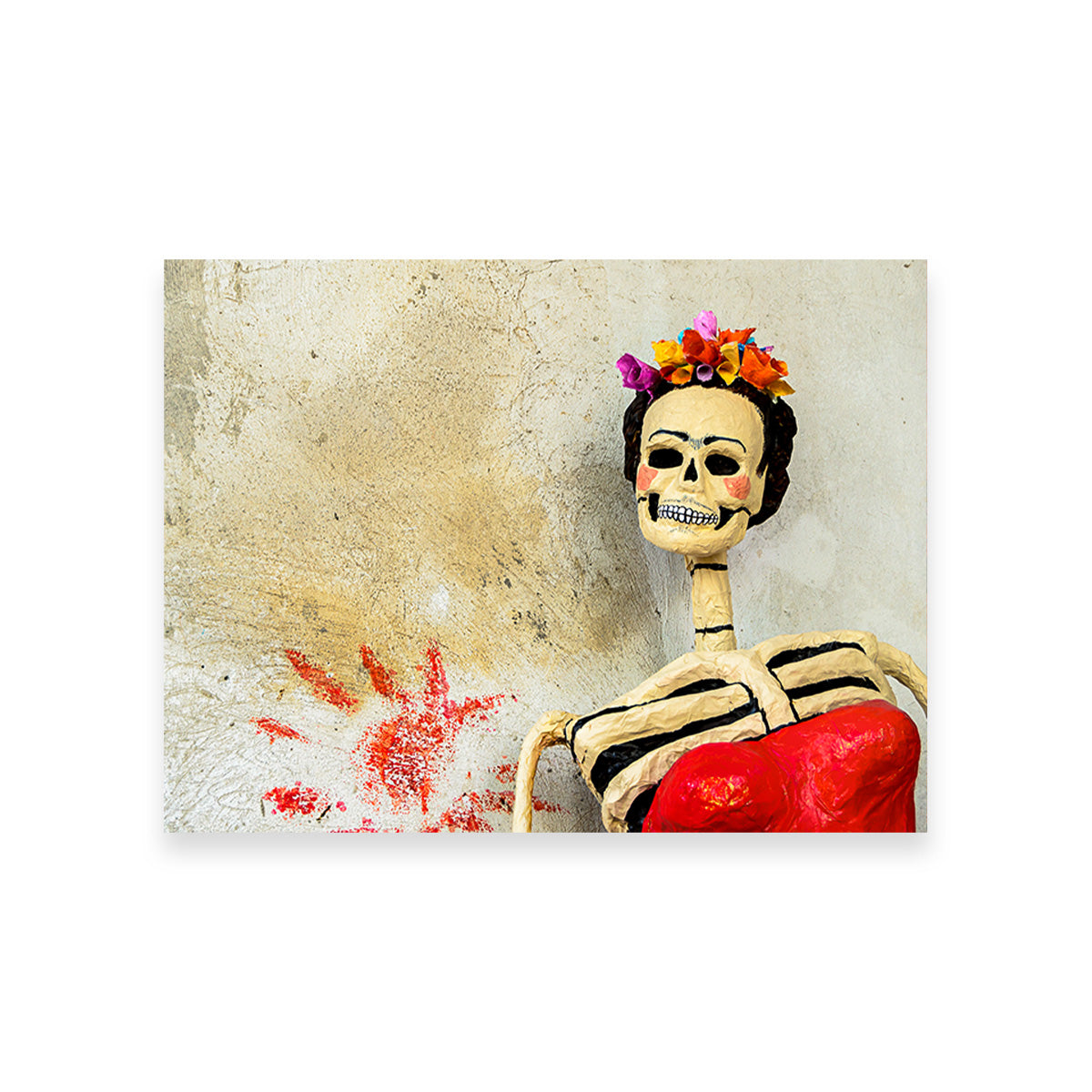 Stunning Day of the Dead Catrina Skeleton Wall Art for Home Decor
