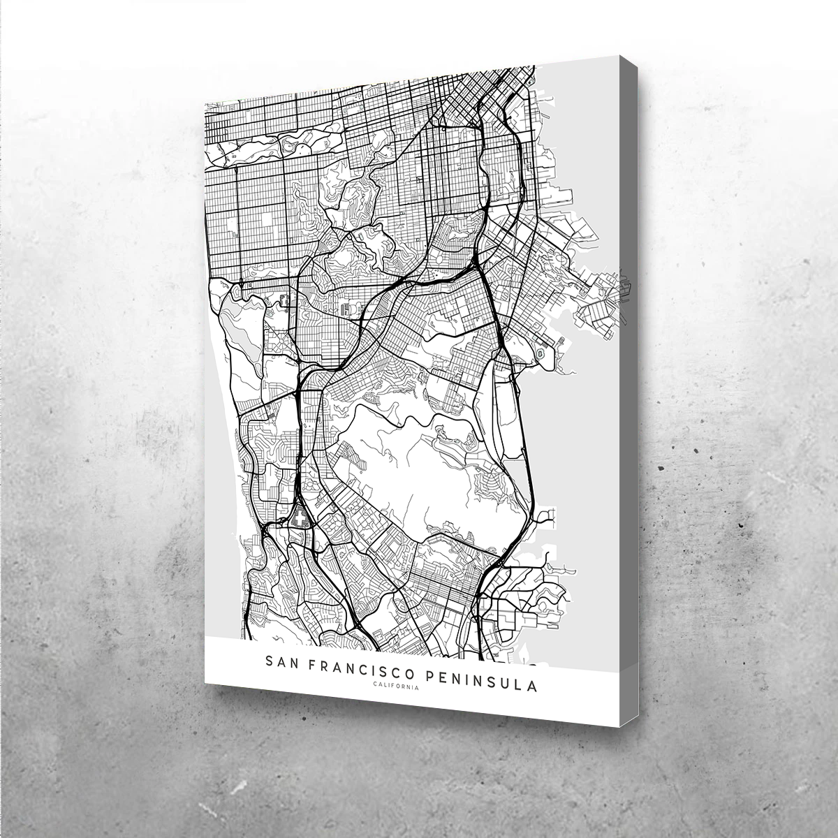 Stunning San Francisco Peninsula Wall Art by Blursbyai