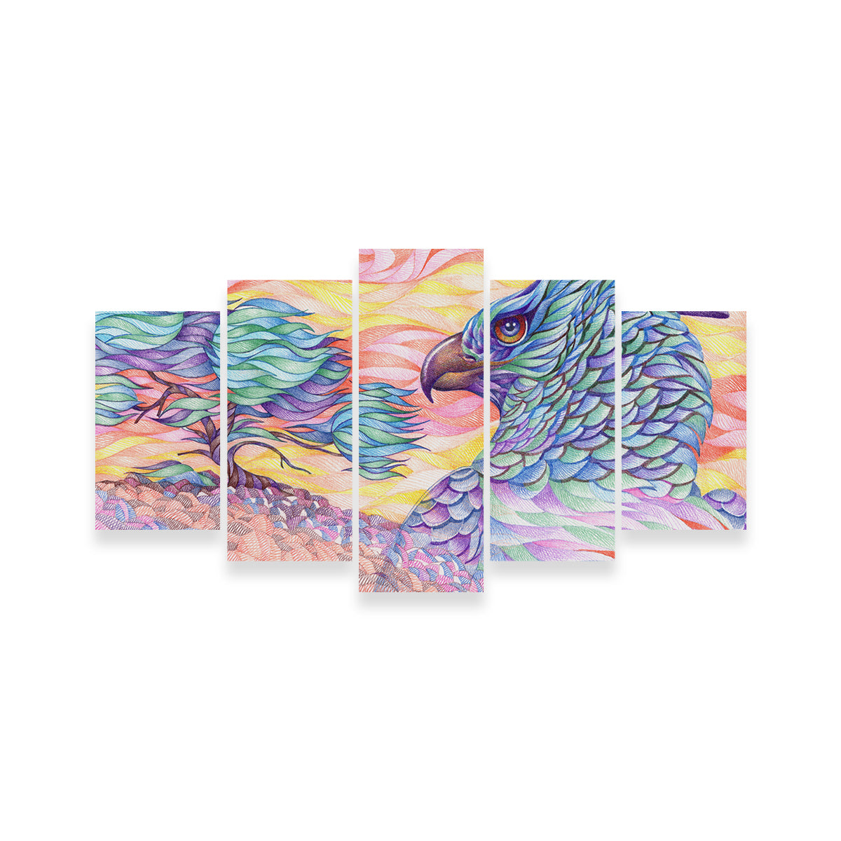 Stunning Raptor's Vigilance Wall Art for Home Decor