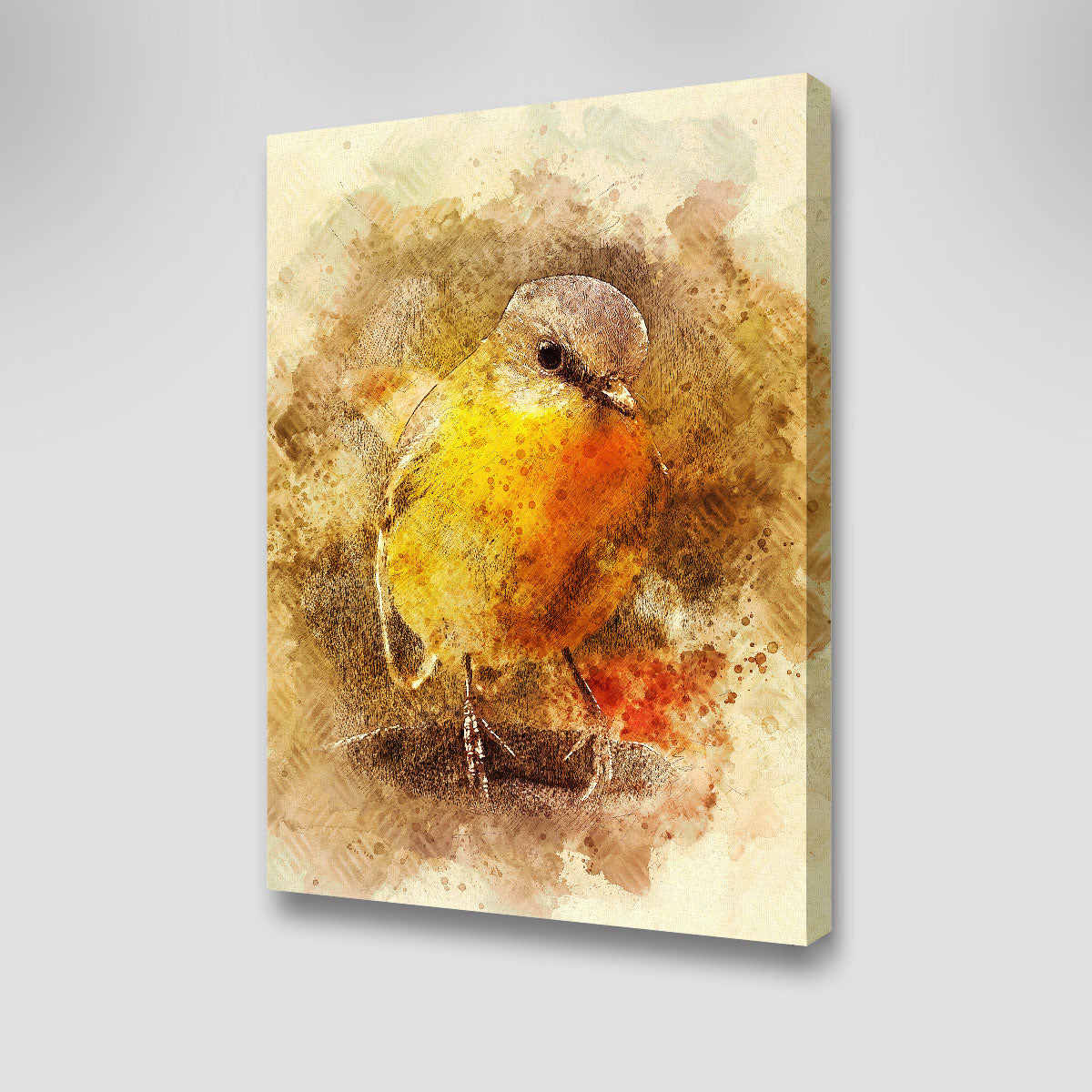 Exquisite Little Bird Vertical Wall Art by Denise Dundon