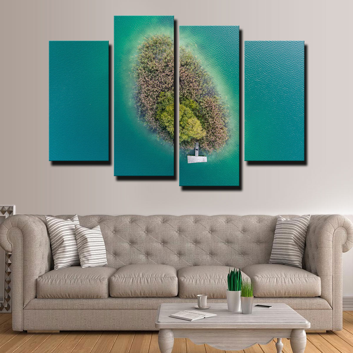 Stunning Island For Two Wall Art by Karolis Janulis