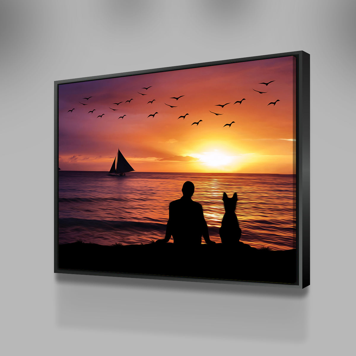 Stunning Friendship Sunset Wall Art by George Sorin