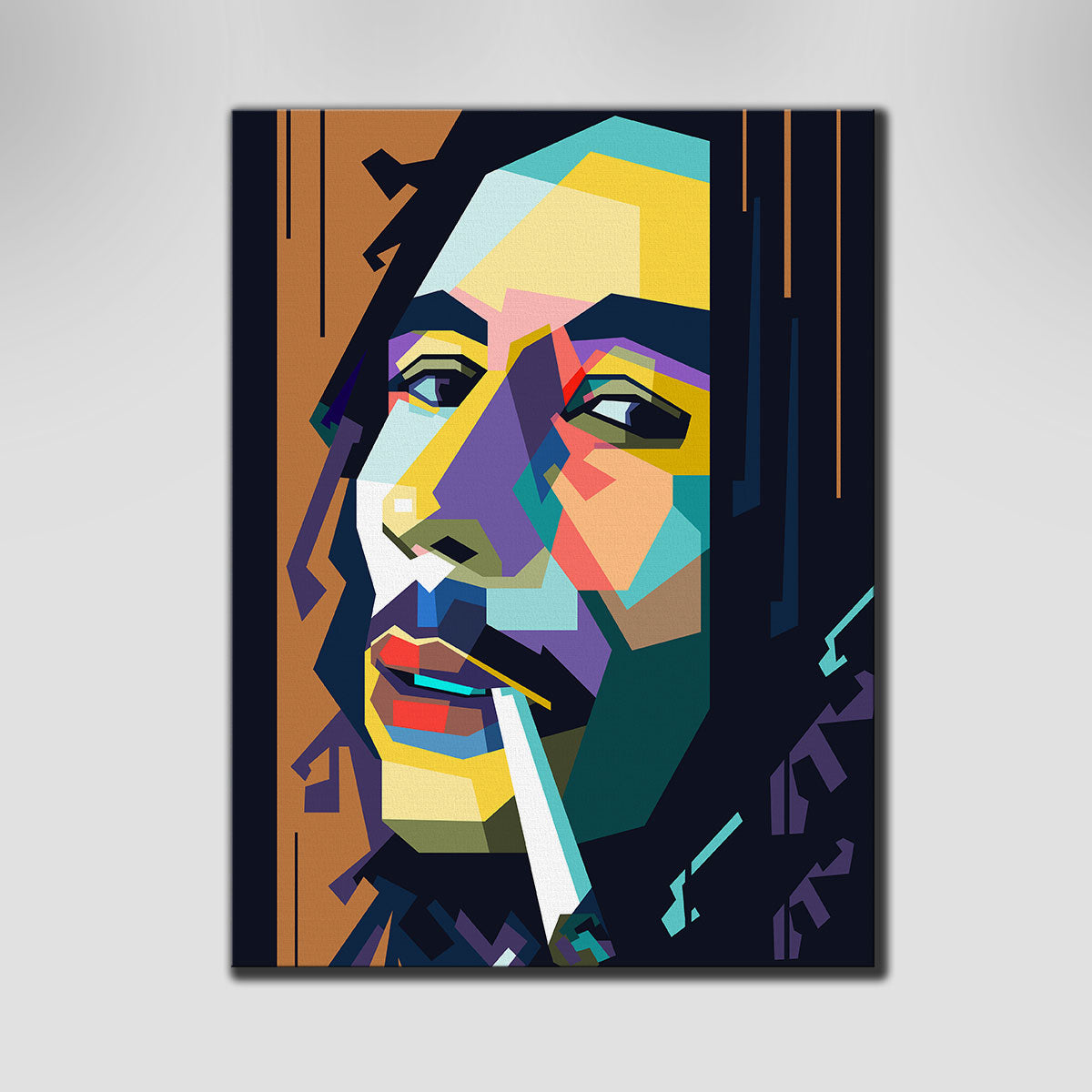 Stunning Abstract Bob Marley Wall Art by Ralph & Laura Design