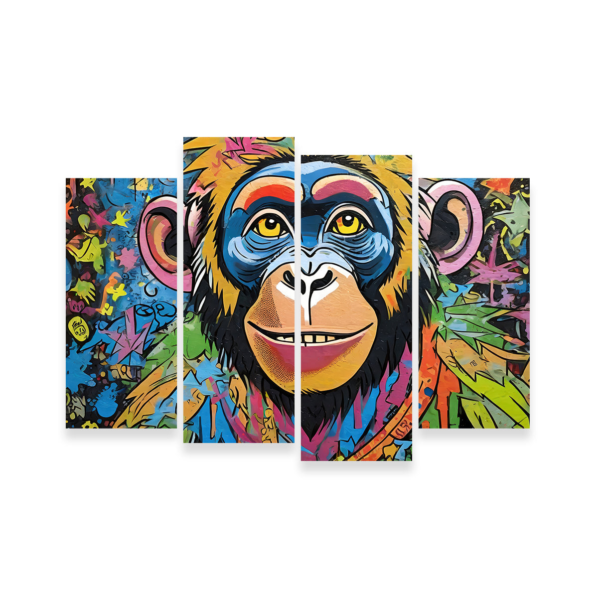 Chimp Graffiti Wall Art - Stunning Stephen Chambers Creation