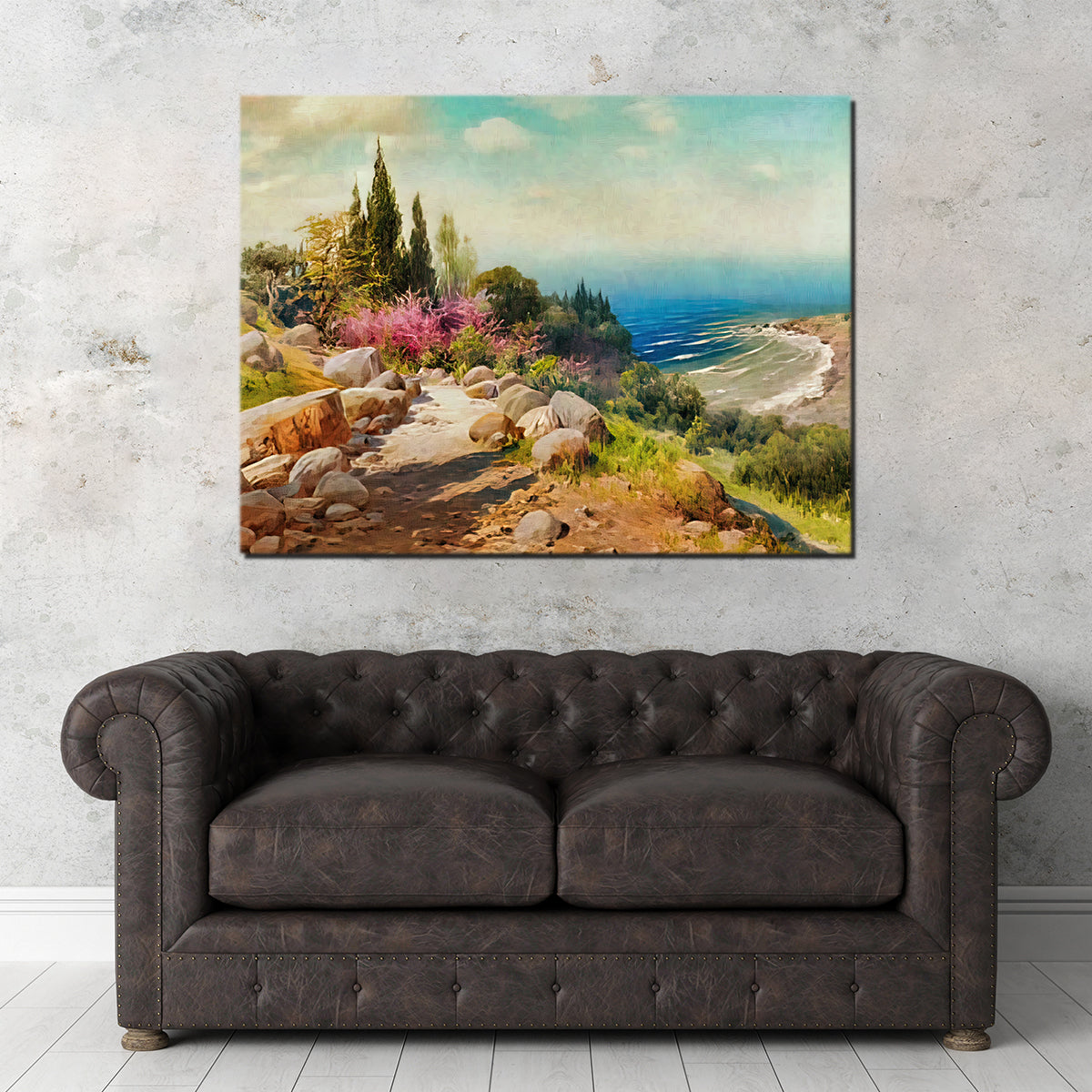 Exquisite 'A Walk to the Seashore' Wall Art by Denise Dundon