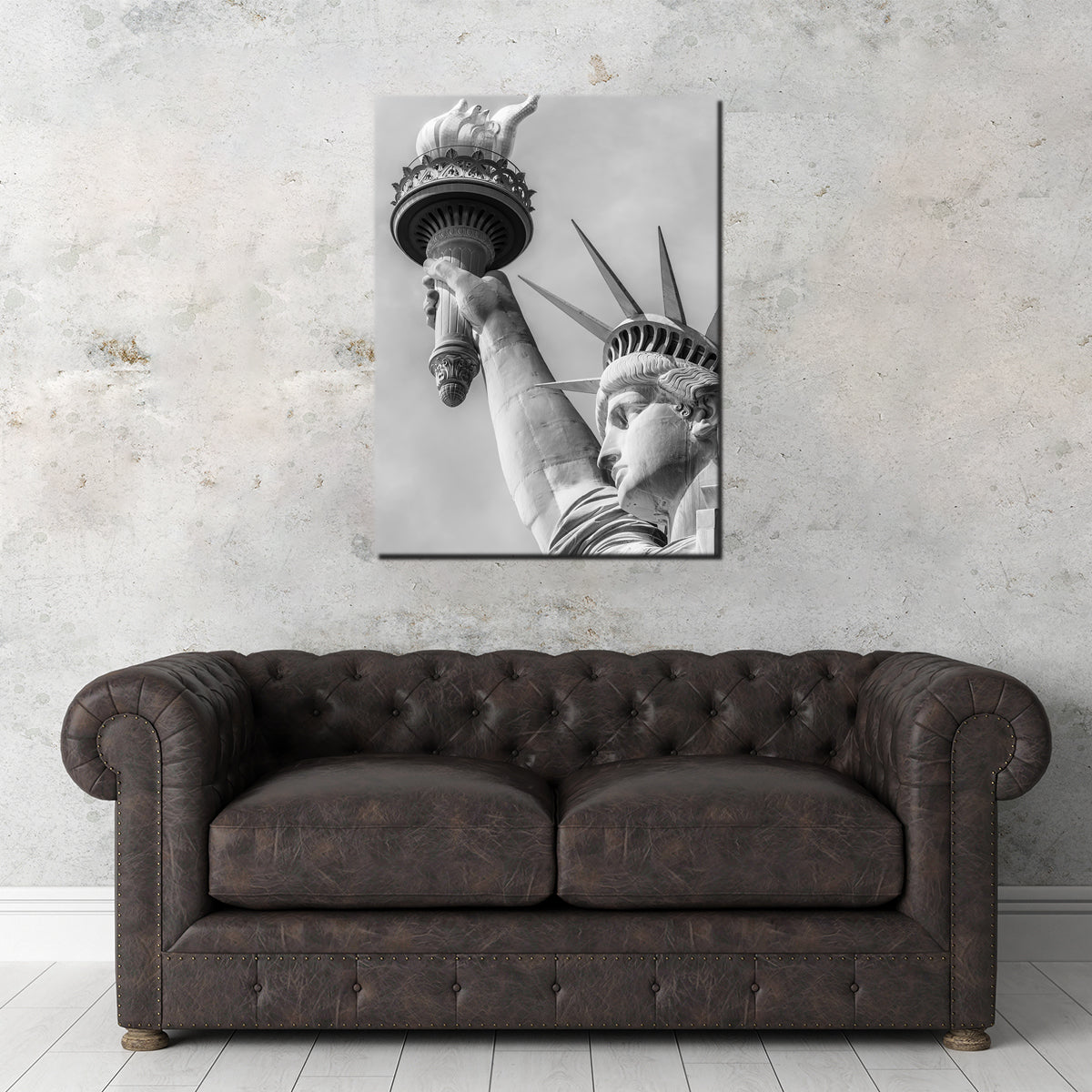 Stunning Statue Of Liberty Closeup Wall Art by Melanie Viola