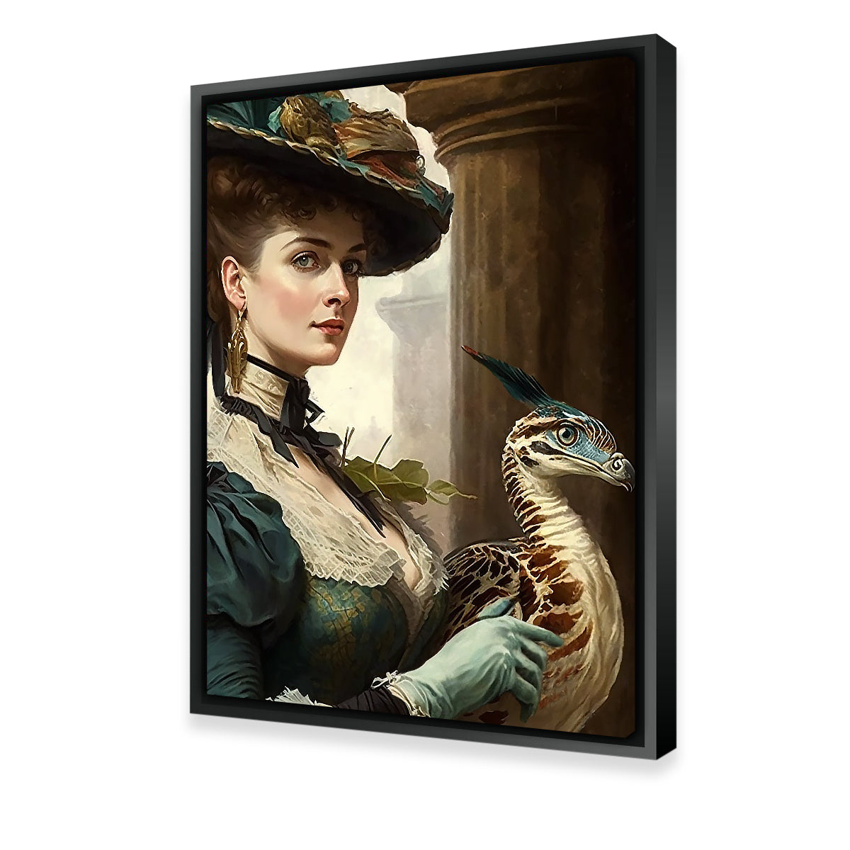 Exquisite A Lady and Her Raptor Wall Art by Jennifer Hotai