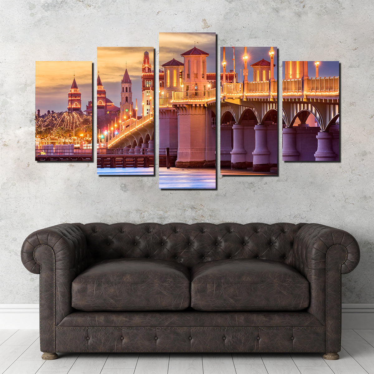 St. Augustine - Bridge of Lions Stunning Wall Art for Home Decor