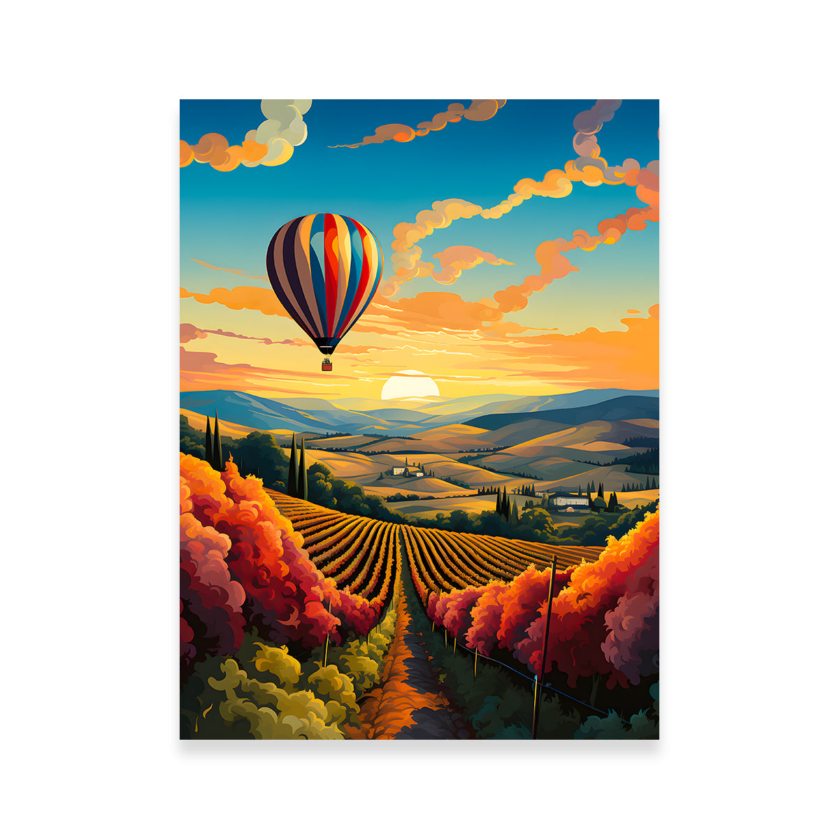 Exquisite France - French Vineyards Wall Art for Home Decor