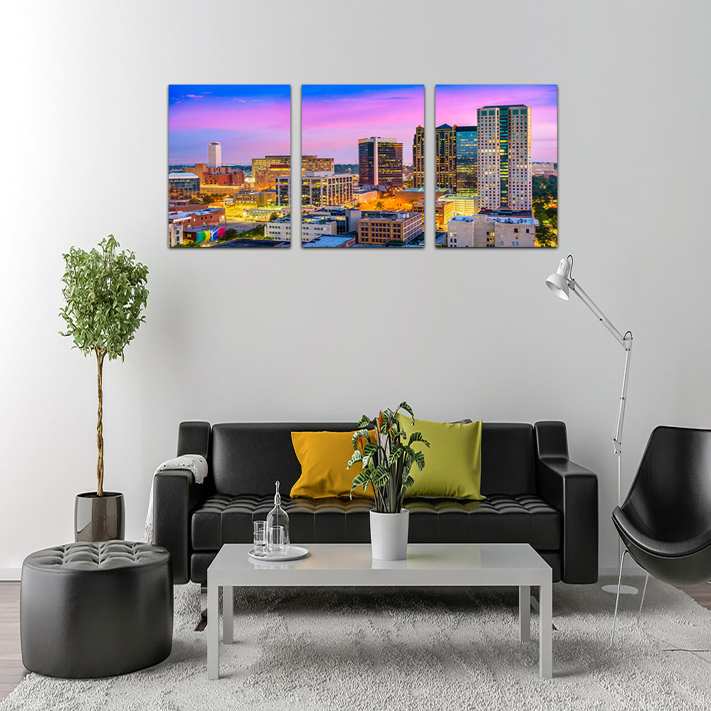 Stunning Birmingham Skyline Wall Art for Home Decor