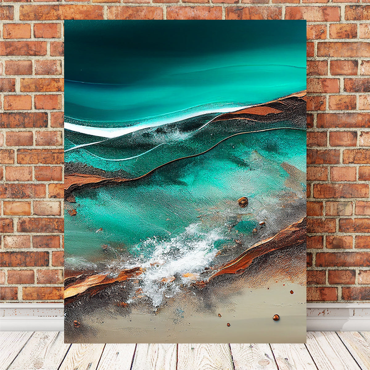 Stunning Coastal Abstract Series 8 Wall Art by Jennifer Hotai