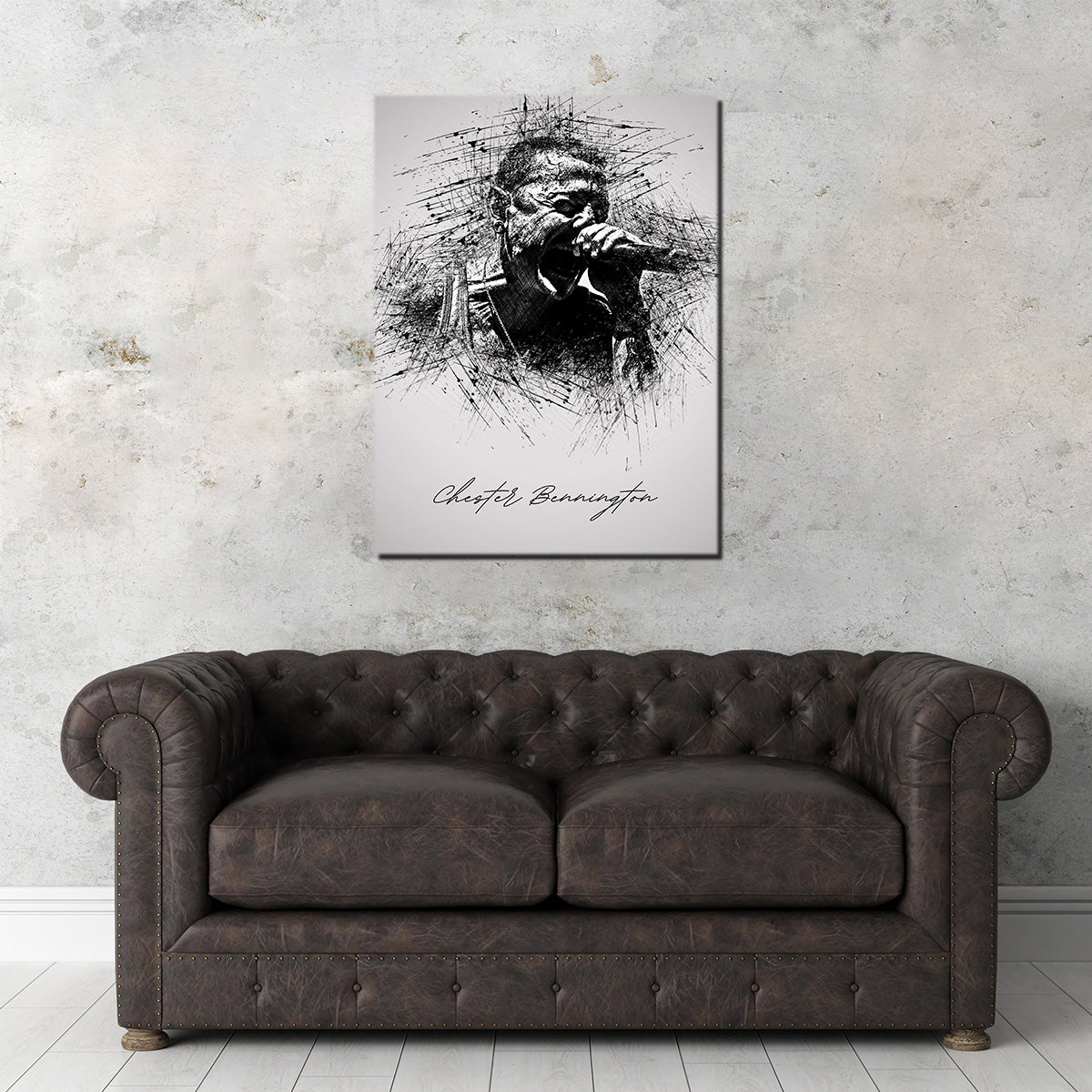 Chester Bennington Iconic Scream Wall Art for Home Decor