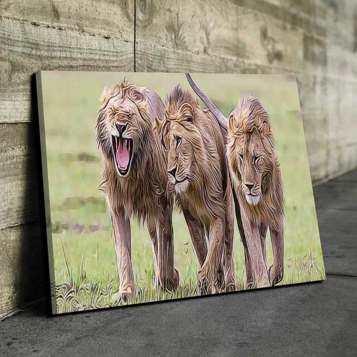 Exquisite Lions Art Wall Art for Stunning Decor