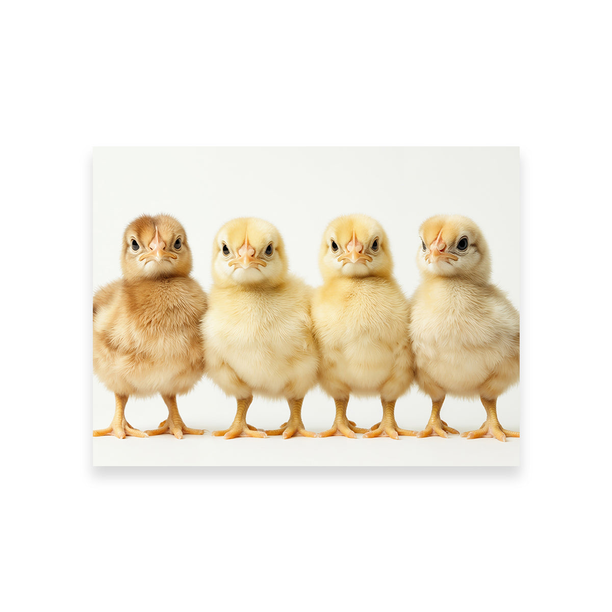 Adorable Four Baby Chickens Wall Art for Your Home Decor