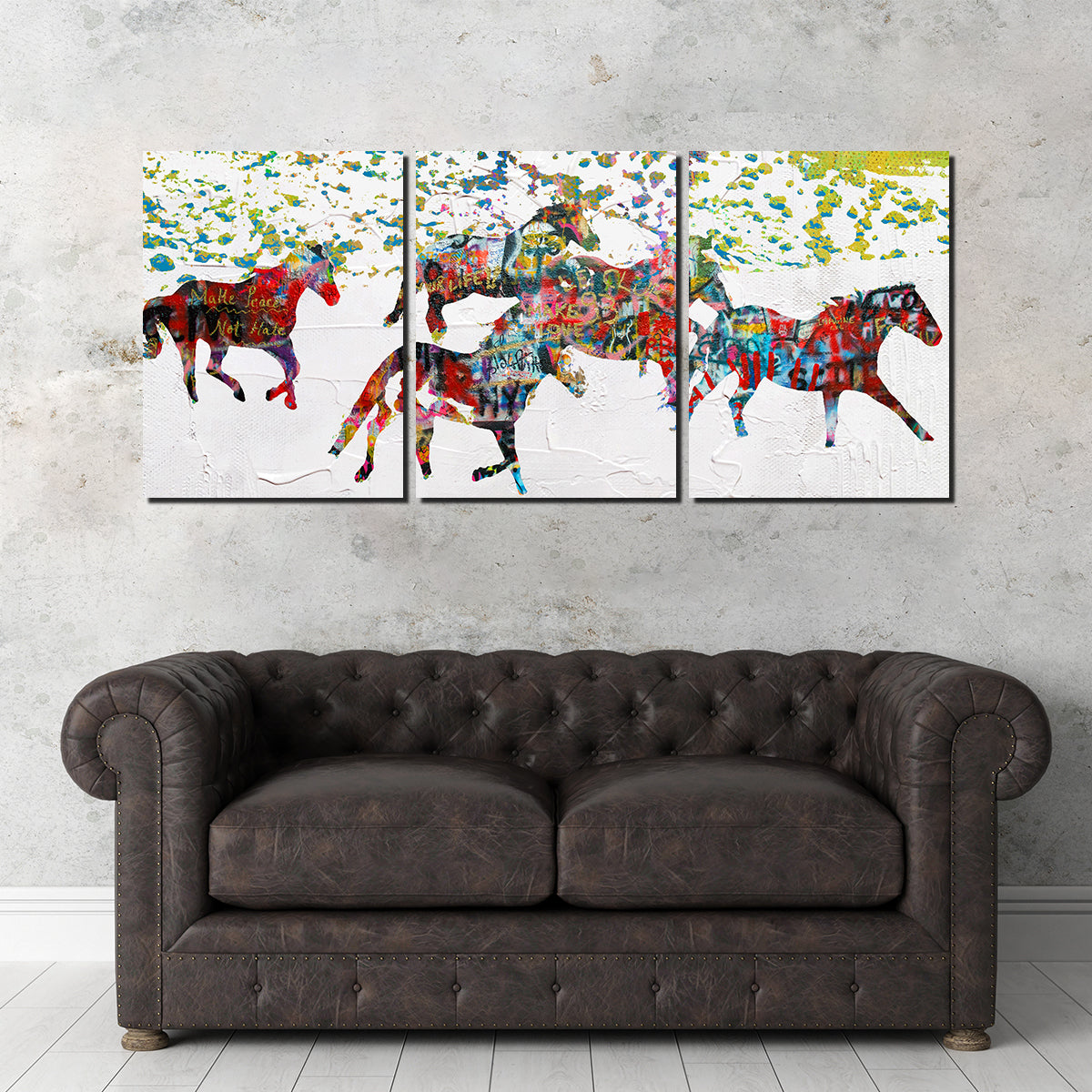 Exquisite Peace Horse in the Snow Wall Art by Stephen Chambers