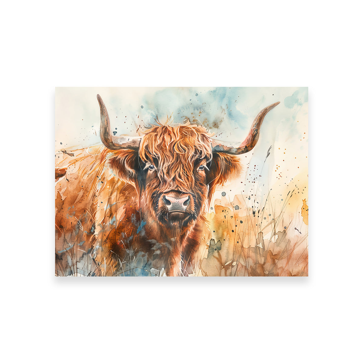 Stunning Grazing Highland Bull Wall Art for Your Home Decor