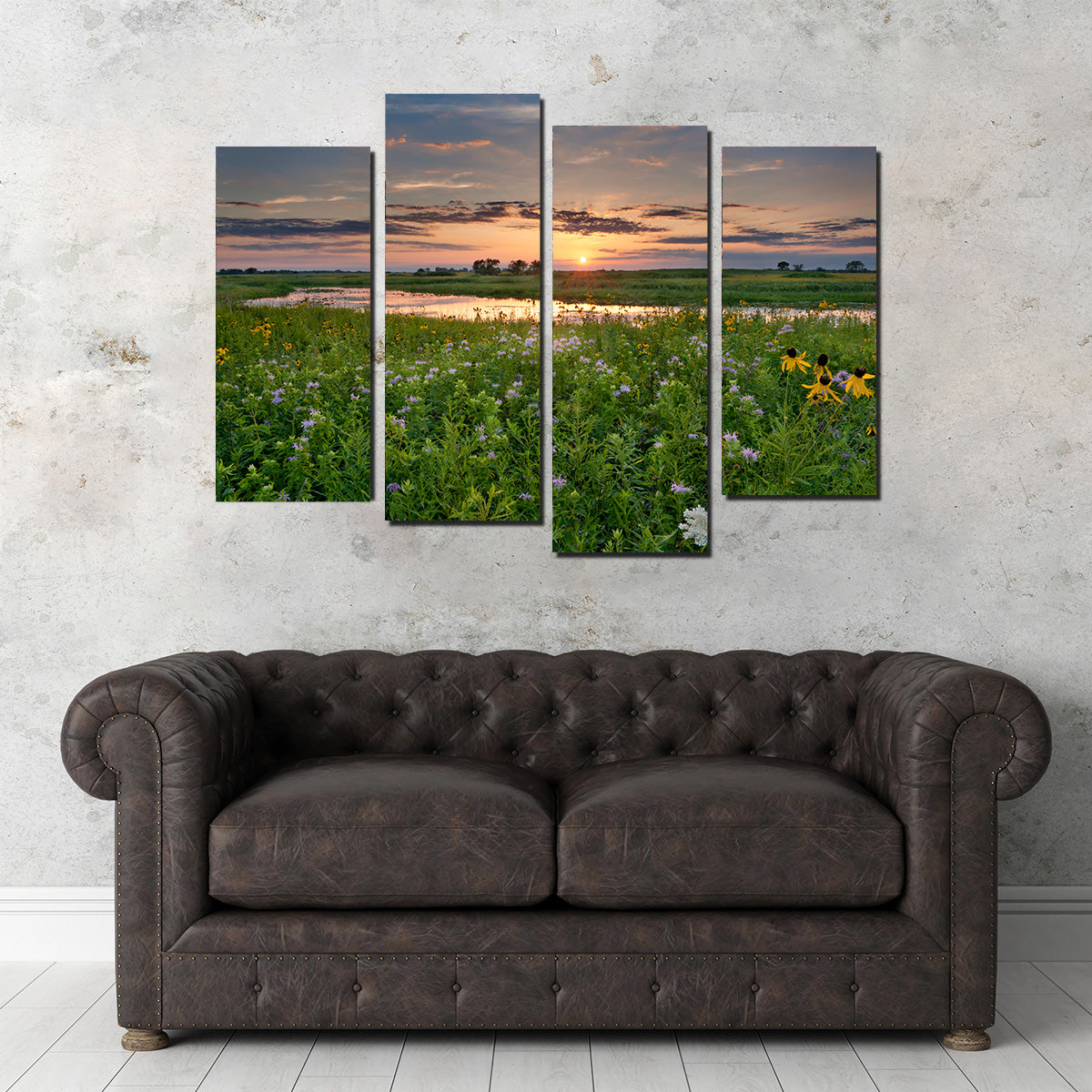 Stunning Open Field in Illinois Wall Art for Your Home Decor
