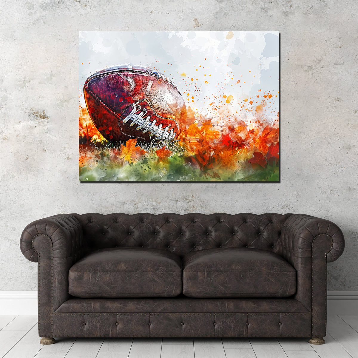 Stunning Football Abstract Wall Art for Sports Enthusiasts