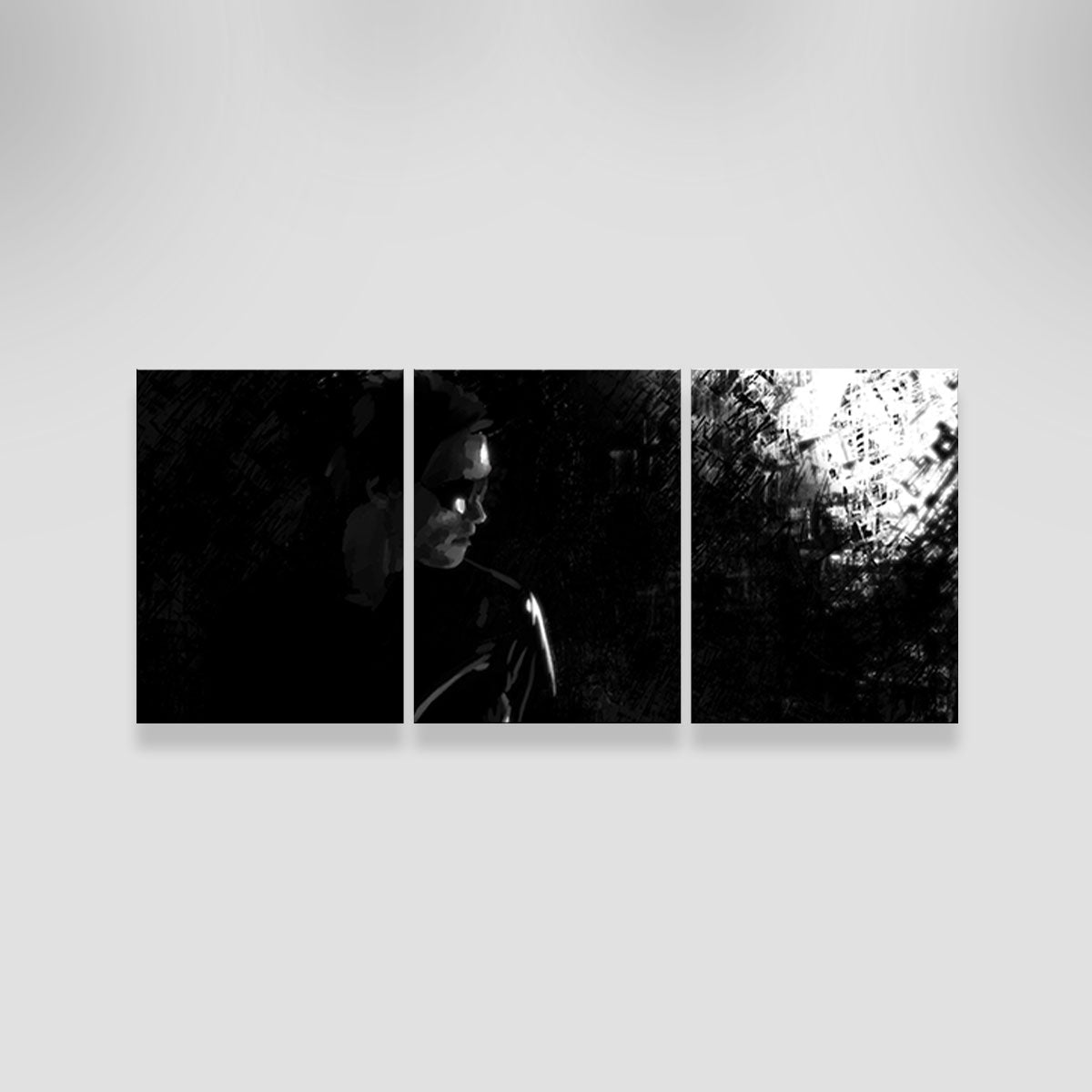 Mysterious Terminator in the Shadows Wall Art - Ideal for Home Decor
