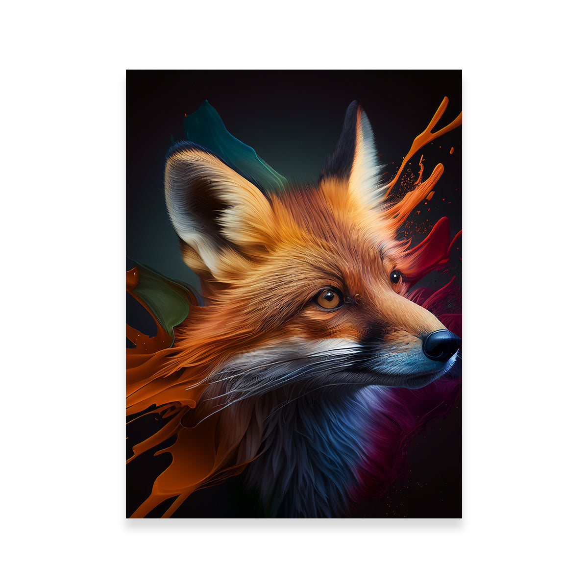 Stunning Fox Portrait Wall Art by Jennifer Hotai