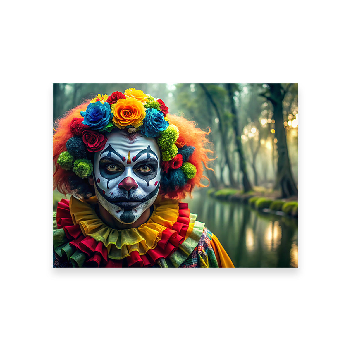 Unique Dia de Los Muertos Swamp Clown Wall Art for Stunning Home Decor