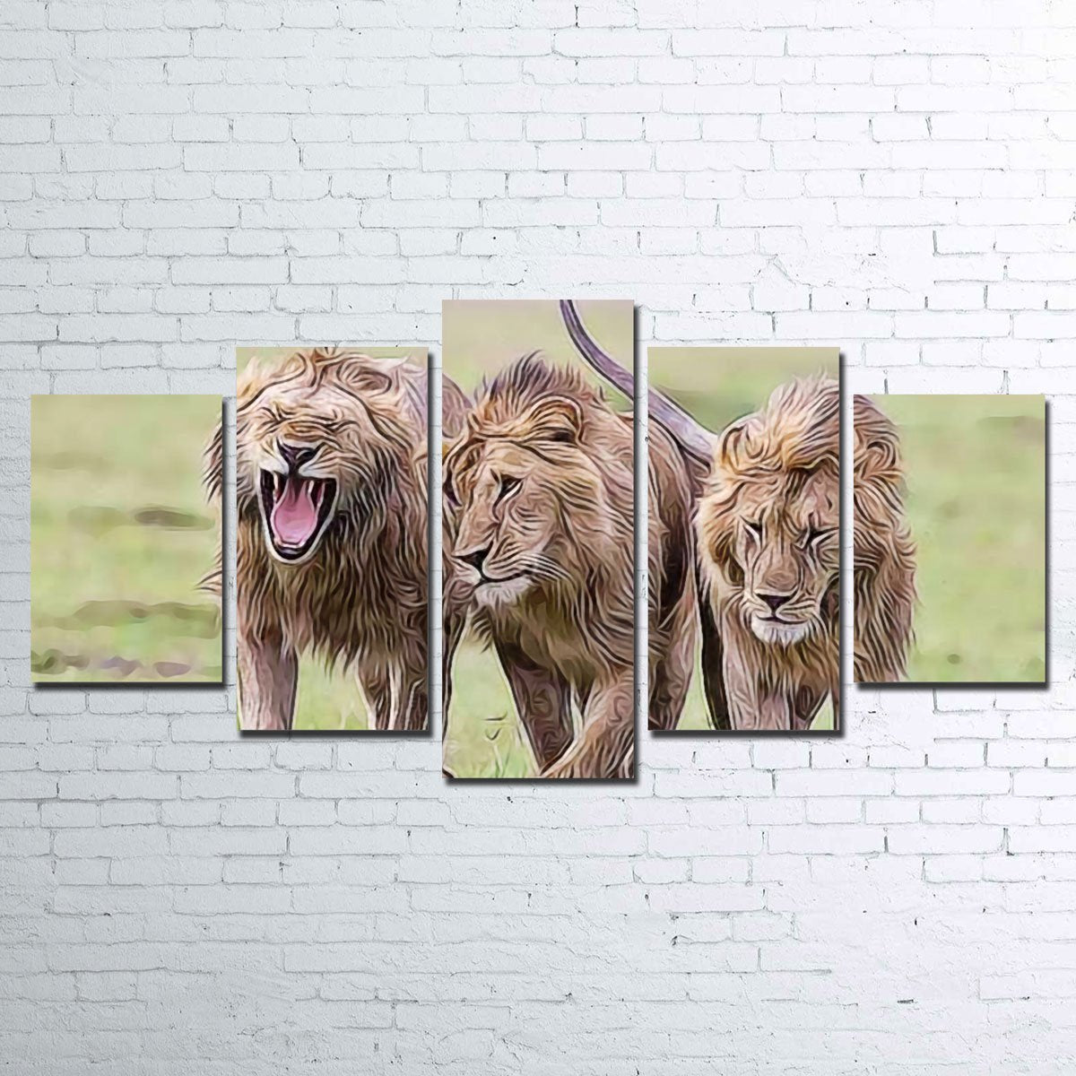 Exquisite Lions Art Wall Art for Stunning Decor