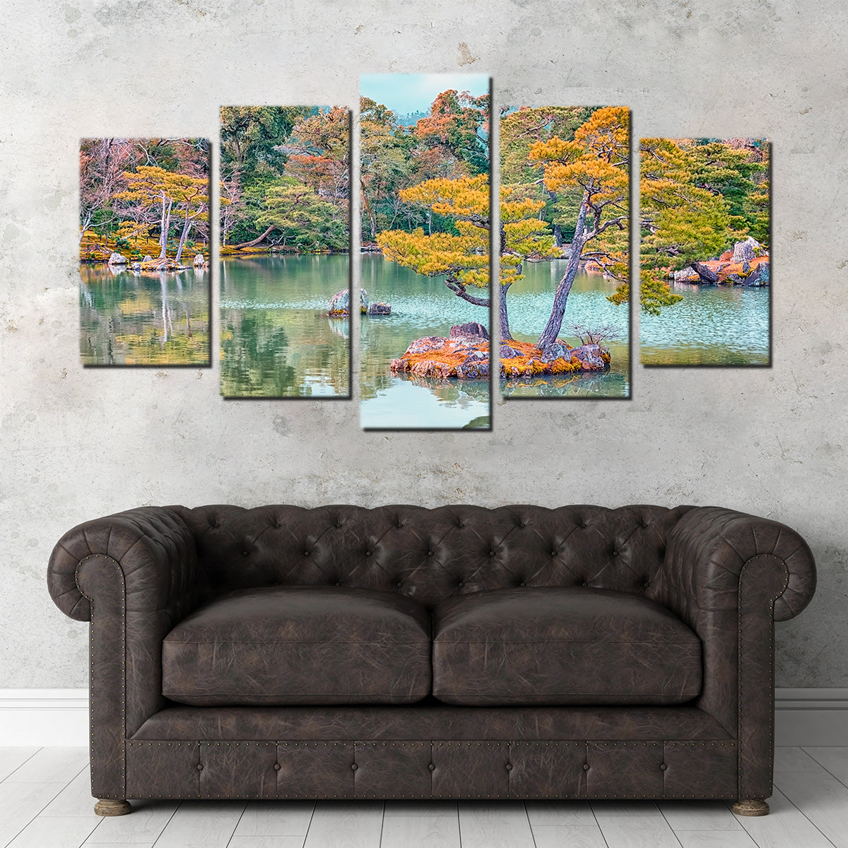 Exquisite Japanese Garden Wall Art by Manjik Pictures