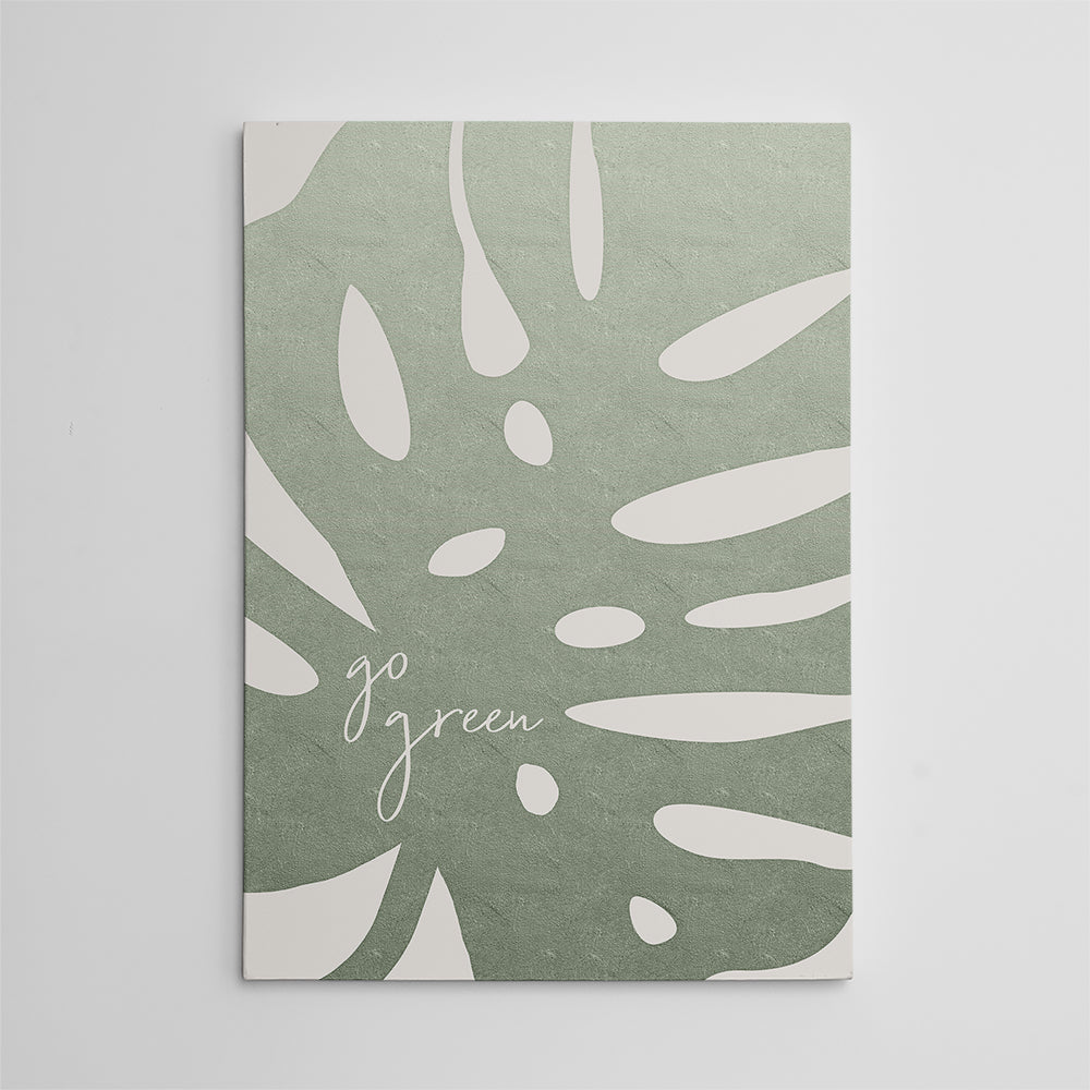 Eco-Friendly Go Green Wall Art by Melanie Viola