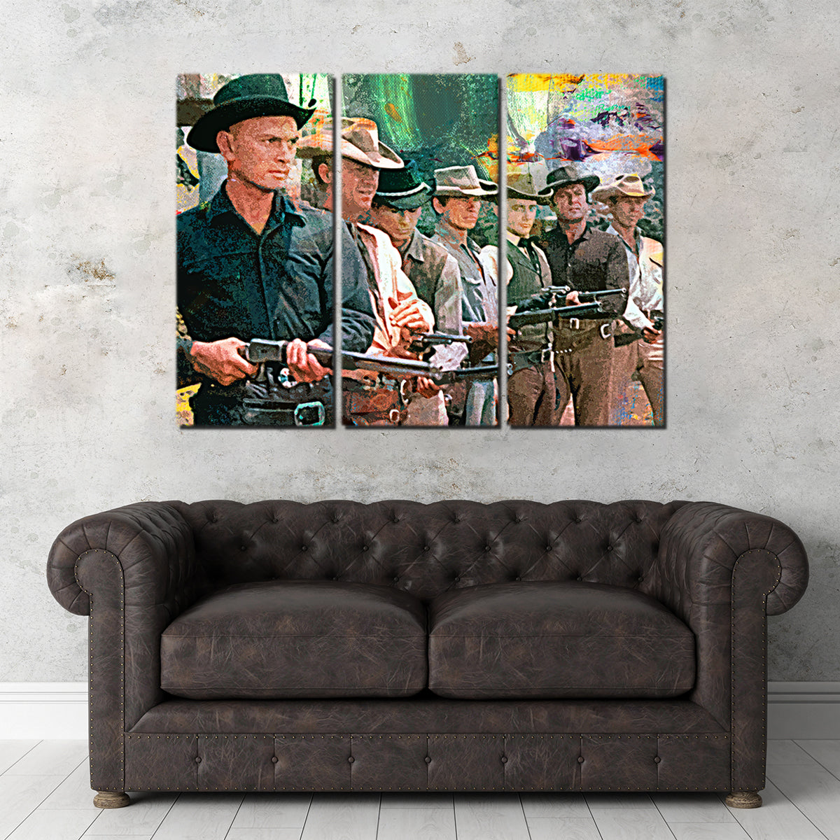 Stunning The Magnificent Seven Wall Art for Striking Home Decor