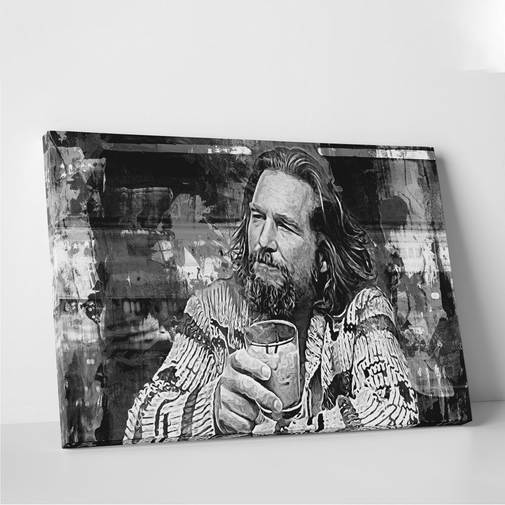 The Dude Grayscale High - Quality Wall Art for Home Decor