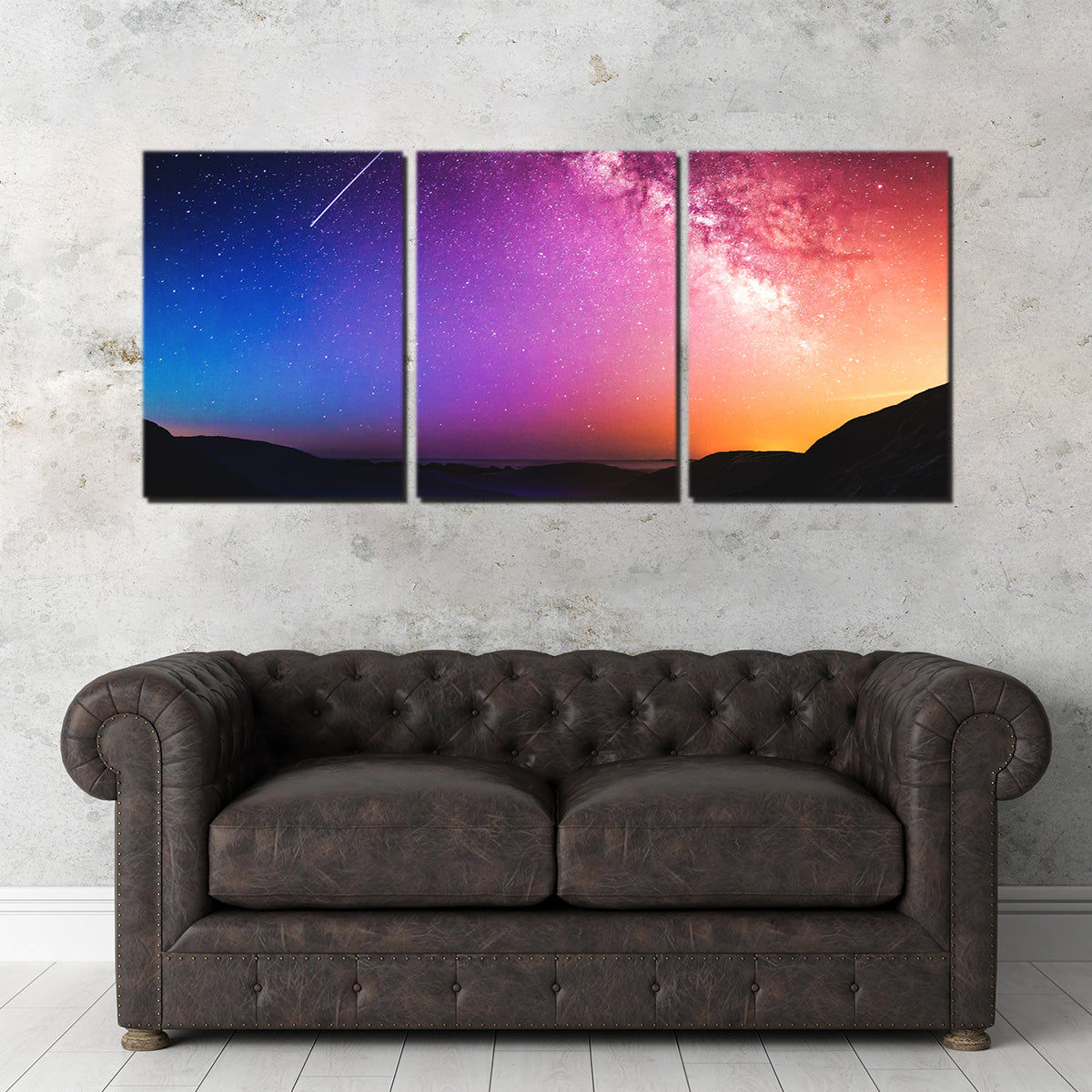 Gorgeous Rainbow Night Wall Art by George Sorin