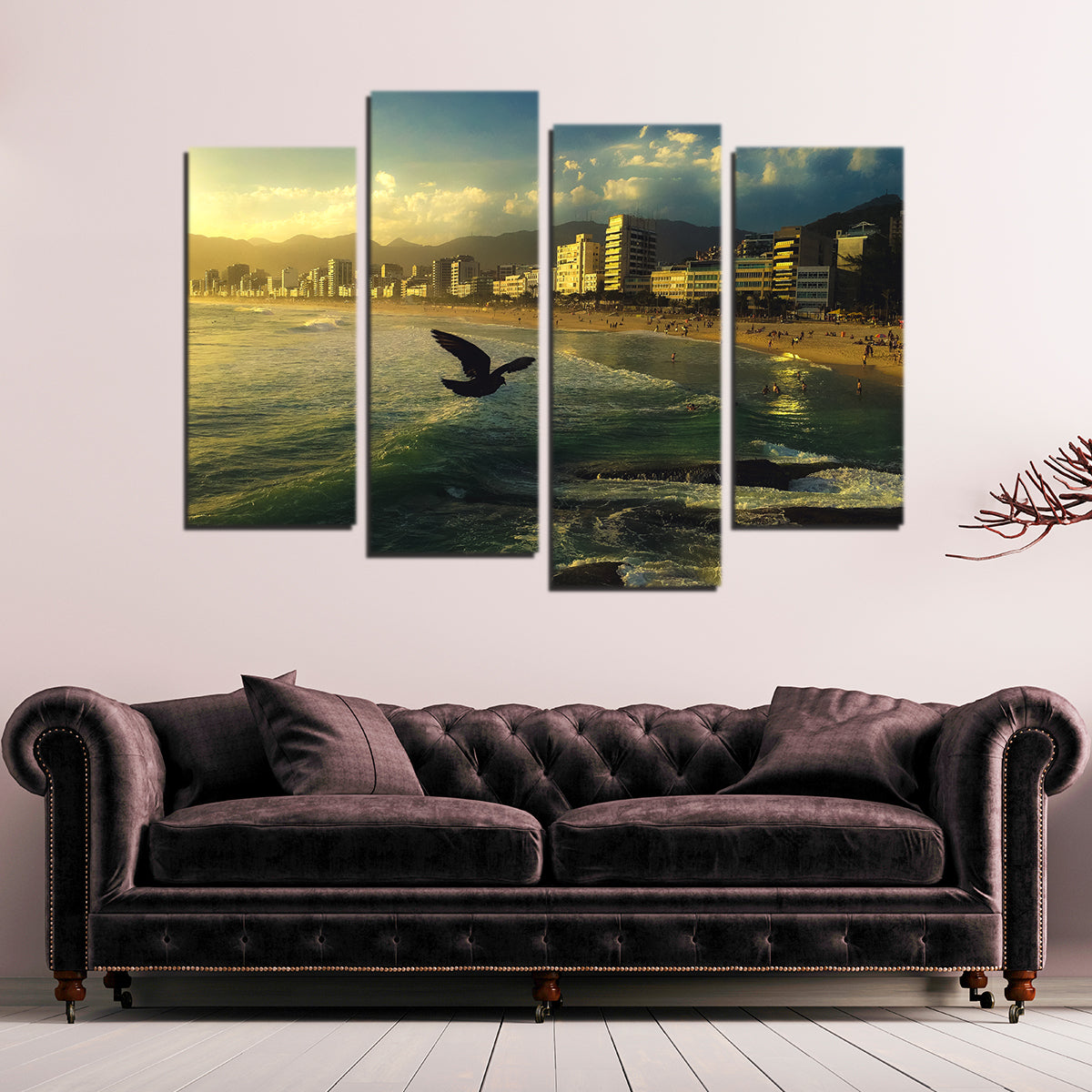 Exquisite Ipanema Rio Wall Art by Charity Dos Santos