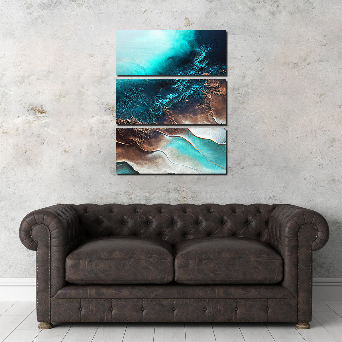 Stunning Coastal Abstract Series 5 Wall Art by Jennifer Hotai
