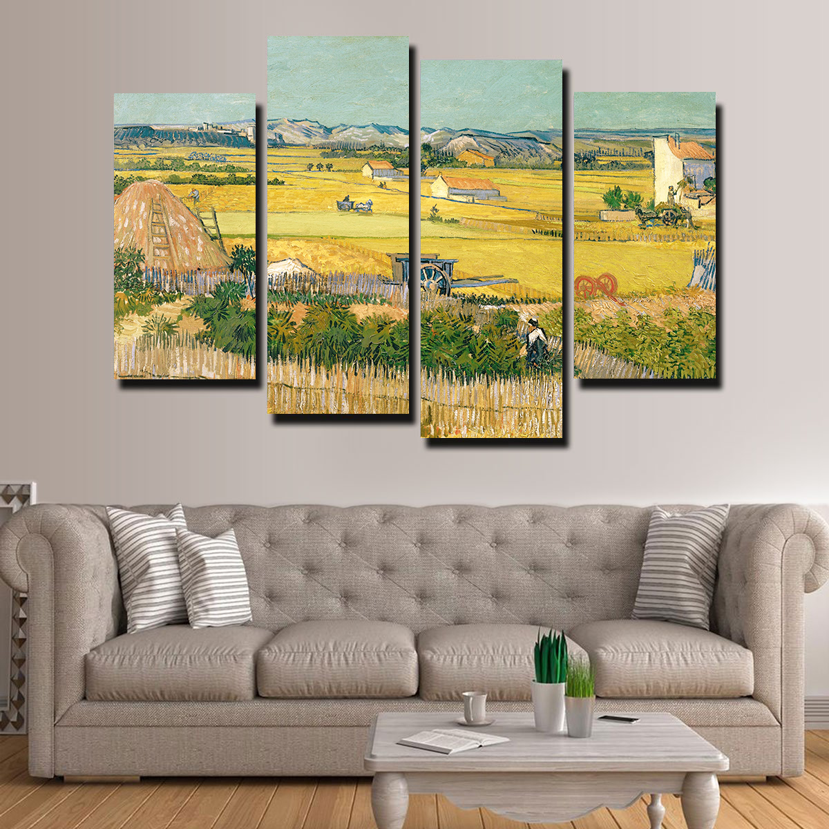 De oogst Vincent van Gogh Wall Art - Museum Quality Canvas Print