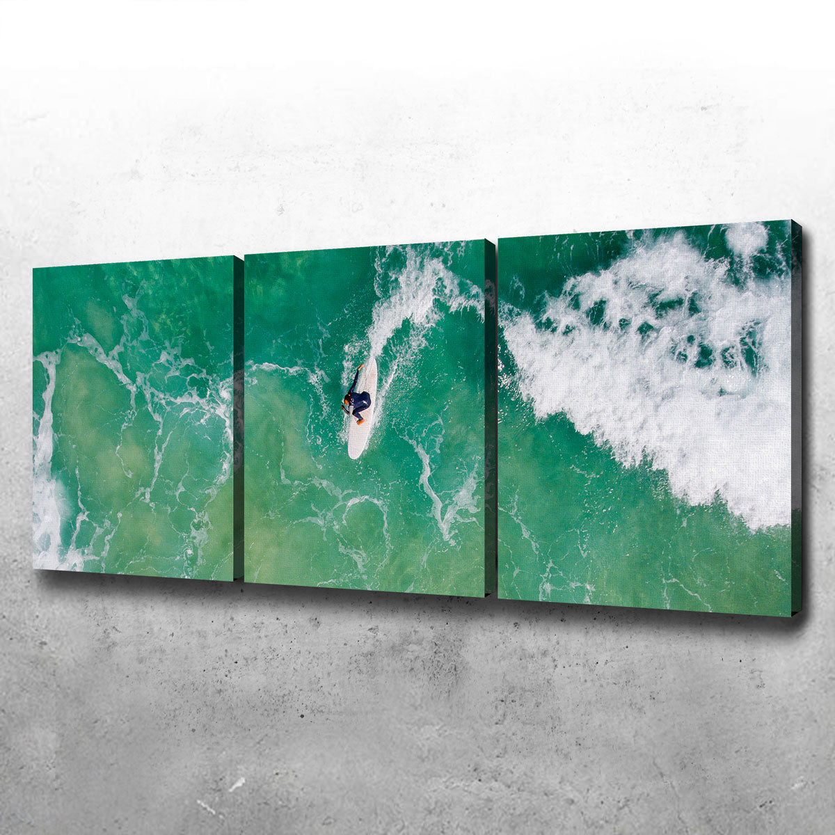 Stunning Green Surf Wall Art by Karolis Janulis