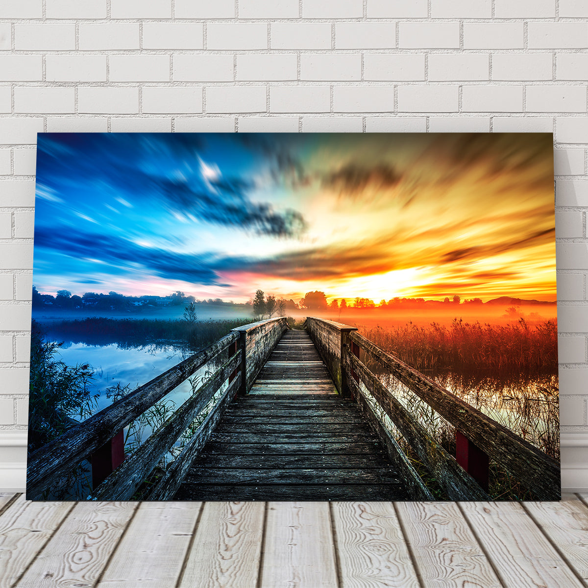 Exquisite Boardwalk Colors Wall Art by George Sorin