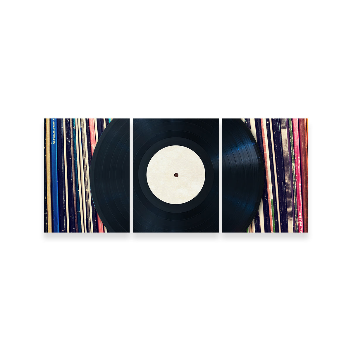Premium Record Wall - Handmade Canvas Artwork