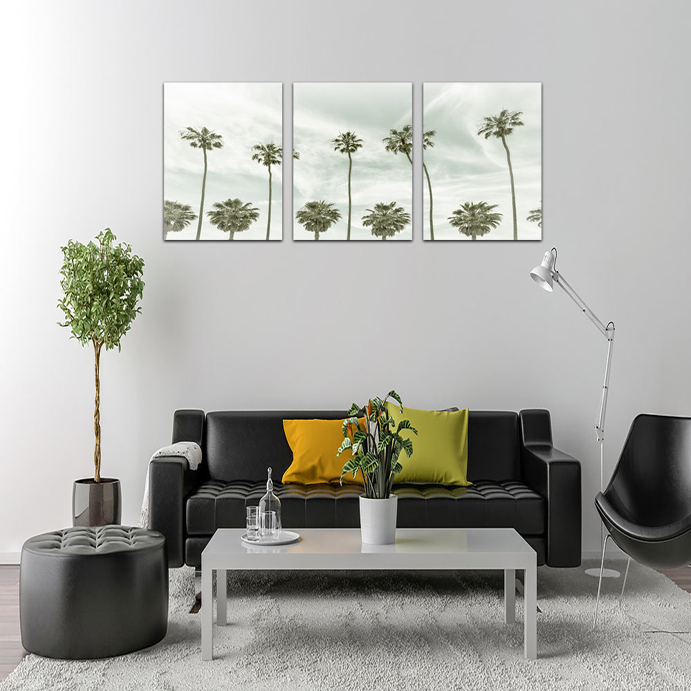 Stunning Palm Trees and Clouds Wall Art by Melanie Viola